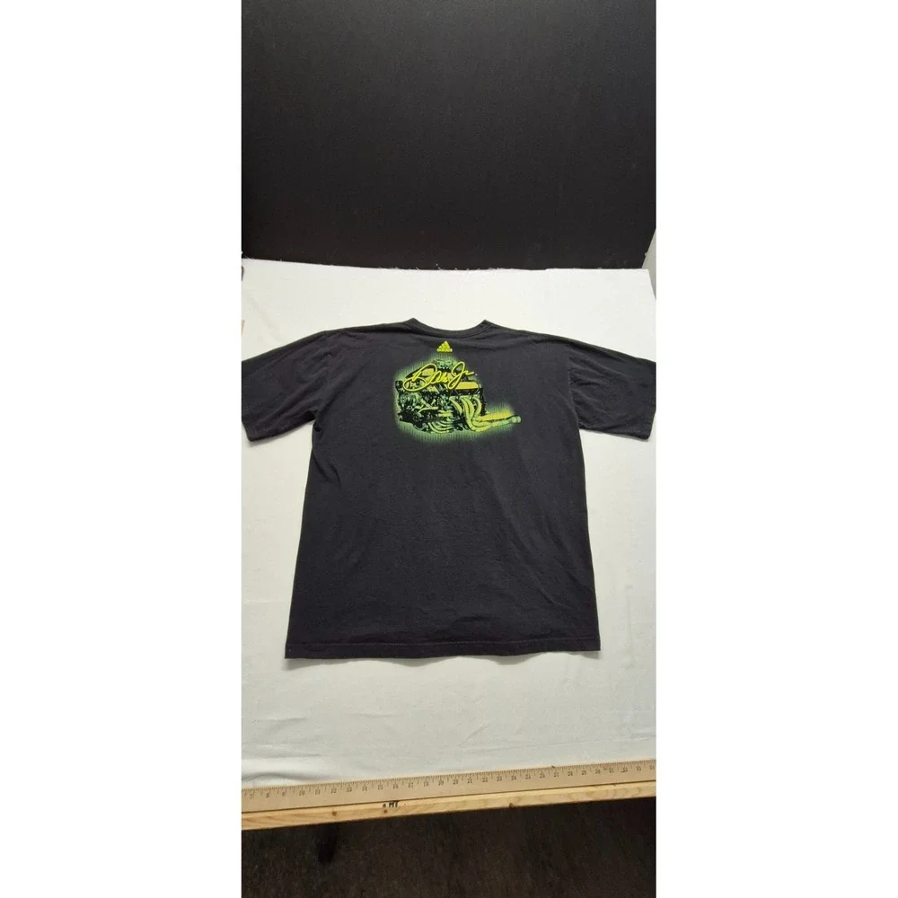 Adidas collab w/Dale Jr Racing‎ men's black graphic t-shirt sz. 2XL two sided